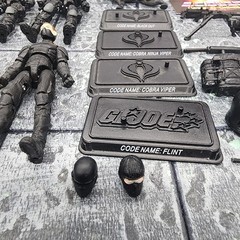 GI Joe ROC 25th Dollar General Black Cobra Trooper Flint Custom Kitbash Lot .