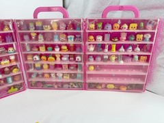Shopkins Figures Mixed Lot 400+ Pieces with Display Cases