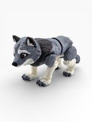 Lot 7 Articulated Wolf Toy 3D Printed Wolf Pup Fidget Desk Pet Party – 5.25″