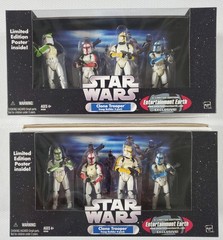 EXCLUSIVE: Star Wars Colored Clone Trooper Builder 4-Pack Battle Damage RARE