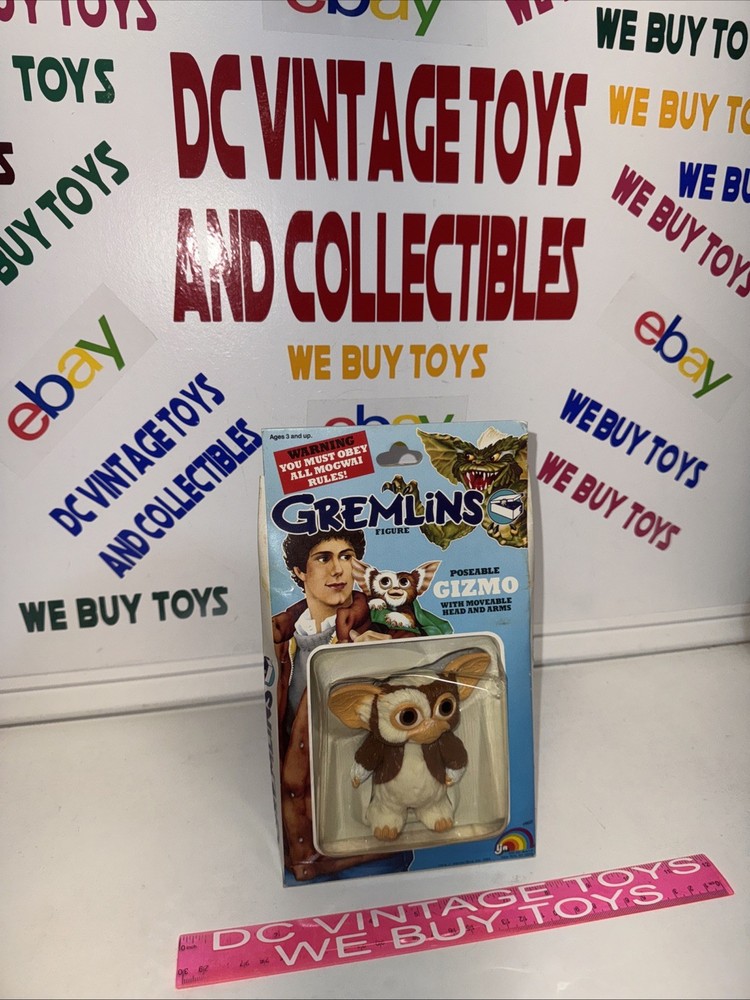 1984 LJN TOYS Gremlins Poseable Gismo Figure 3.5” Sealed In Box Vintage 🔥