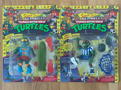 Teenage Mutant Ninja Tutles Sewer Sports All-Stars Skateboard Mike & Soccer Raph