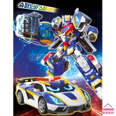 Metal Cardbot S BLUECOP S Transformation Police Car Action Figure Toy 2024