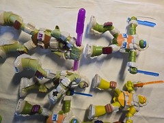 TMNT Lot of 15 Collectible Figures Various Years and Characters