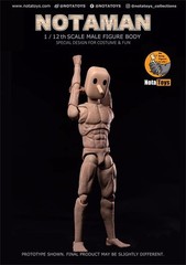 Notaman NT-02W 1/12 Flexible Strong Muscular Body Square Head 16.5cm Figure Doll