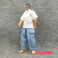 1:18 Casual Pants Trend Trousers Clothes Fit 3.75 ” Male Soldier Figure Body Toy