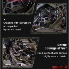1/1 Megatron English Voice-Controlled Halloween 1PC Wearable Helmet With LED Eye