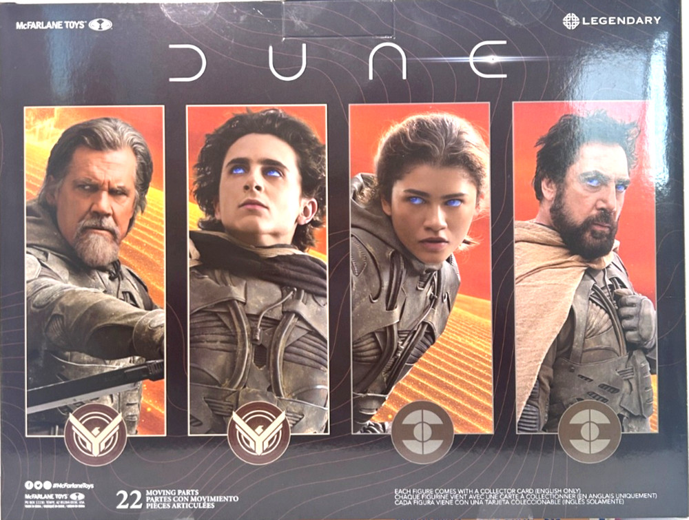 McFarlane Toys Dune Part Two 4-Pack Action Figures 22 Moving Parts Set