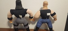 Vintage The Undertaker and Stone Cold 1998 Jakks WWE Bone Crunchin Buddies