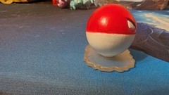 Pokémon Voltorb Plastic Figurine Red White Collectible Toy