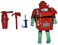 Teenage Mutant Ninja Turtles 1993 Mutation Road Ready Leo Fire Truck Figure TMNT