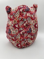 Ganz Red Owl Plush Pink Purple Floral Flowers Heart HV9150 Flutters 12″