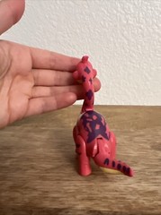 Dinosaur Pink T-Rex Cafe ROCKSY The Apatosaurus 3.5” Figure Plastic Toy