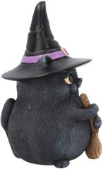Nemesis Now Lucky Black Cat Figurine 16cm, Resin