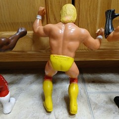Lot 5 Vintage 1980’s WWF LJN 8″ Wrestling Superstars Figures W/Main Event Book