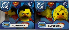 Set of 2 Superman & Supergirl Mini Tubbz Cosplay Duck DC Comics DC Universe NIB
