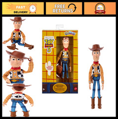 Toy Story 5 Woody Ragdoll Edition 7-Inch Soft Action Figure | Movie Accurate Col