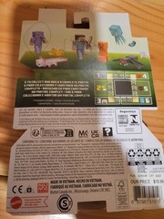 Minecraft Axolotls Action Figure Pink and White