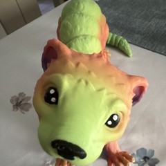 Fully Jointed Otter Action Figure – Plastic, multicolor, large 3d printed fidget