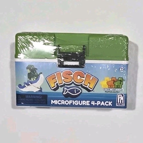 PhatMojo Fisch Collectible Micro Figure 4 Pack Tackle Box – New