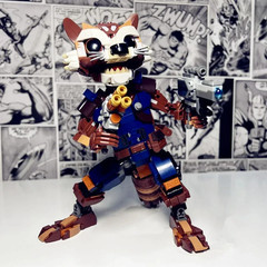 Space Raccoon & Baby Tree Hero Building Blocks Set Action Figure Model Brick Toy