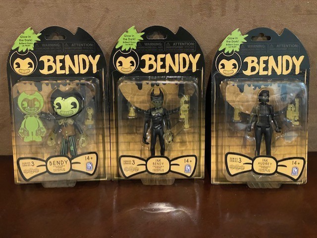 BENDY & The Dark Revival Series 3 figures Glow-In-Dark Bundle Set lot of 3 -NEW