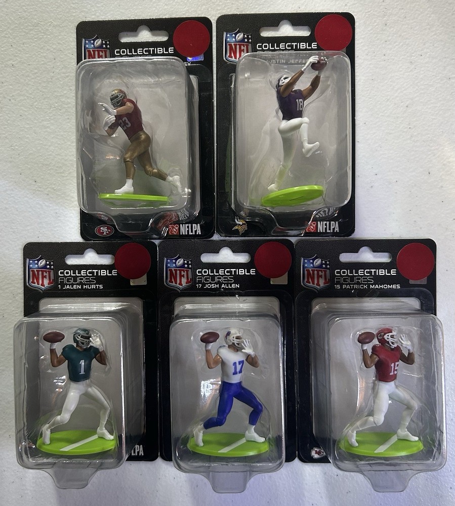 NFL Collectible Mini Figures 2.5” Complete Set Of 5 Licensed NEW 🏈