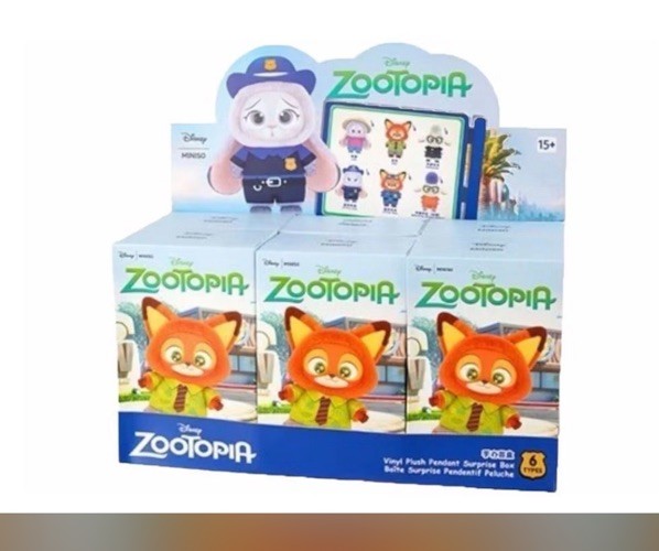 Miniso Zootopia Disney Series Sealed Blind Box Of 6