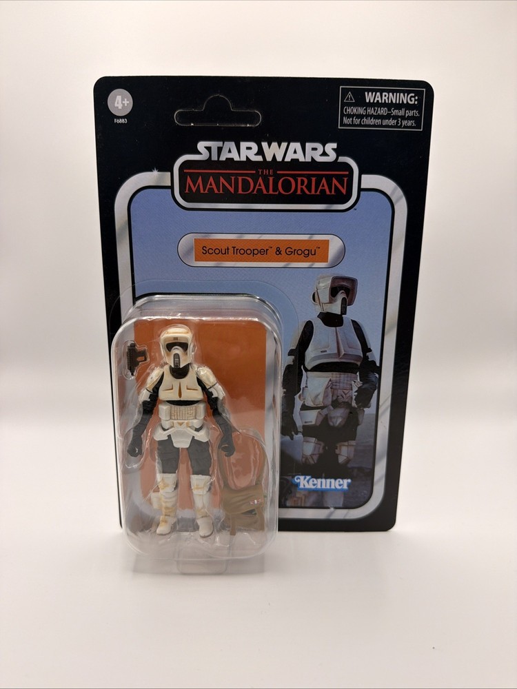 Star Wars Vintage The Mandalorian Scout Trooper & Grogu VC289 2023*