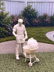 1:24 1950 Dollhouse Barbecue Bob Inspired by Marx