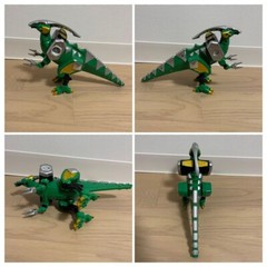 Power Rangers Dino Thunder Abaranger DX Bakuryu Abaren-Oh Megazord set BANDAI