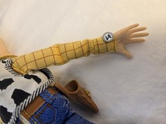 Disney Pixar Toy Story Fire Fightin’ Woody Soft Doll 2004 Drawstring WORKS READ