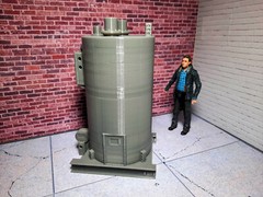 Vertical Boiler Model Prop 1/12 Scale Garage Display Dollhouse Diorama