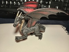 MOJO Steel Dragon (MOJO, 2014, Black, Red, Gold, Fantasy, Figurine)