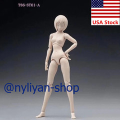 86TOYS T86-ST01-A 1/12 Female Small Breast Pale Skin Joint Flexible Figure Body