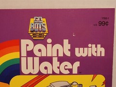 Vintage Go Bots Paint With Water Coloring Book Tonka 1985 NEW
