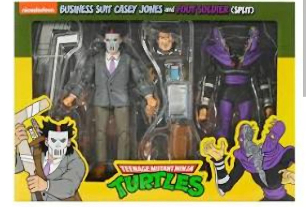 Teenage Mutant Ninja Turtles Casey Jones & Split Foot Soldier NECA Figure 2 Pack