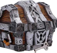 Nemesis Now World of Warcraft Silverbound Treasure Chest Box 10.5cm, Resin, Silv
