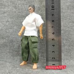 1:18 Casual Pants Trend Trousers Clothes Fit 3.75 ” Male Soldier Figure Body Toy