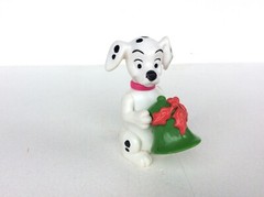 101 Dalmatians Christmas Bell Figure, Vintage McDonald’s 1996