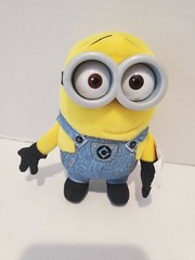 Despicable Me Minions Plush Steve, Stuart, Bob Lot Of 4 Varies Sizes. See Photo