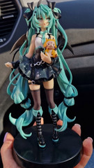Anime Little Devil Hatsune Miku Dark Angel Racoon PVC Figure Model Ornament Gift