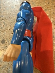 Mattel DC Comics Superman Action Figure w/ Red Cloth Cape, Plastic & Fabric