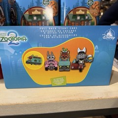 Disney Parks Zootopia 2 Set Of 3 Pullback Toy Stunt Cars Action Figures NEW!