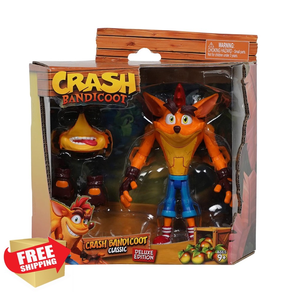 Crash Bandicoot Bandai Deluxe Edition Action Figure | 16.5cm Toy with 16 Poin…