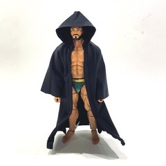 SU-R-BK: 1/12 scale Black Wired Fabric Robe for 6″ Star Wars Figure