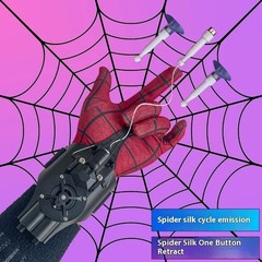 Spider Web Shooter 8ft USB Real Web Slinger and Launcher Toy for Superhero Fans