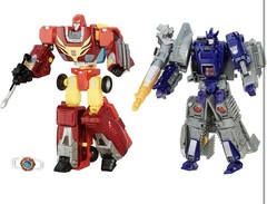 Rise of Rodimus Prime and Galvatron Set Figures Transformers Platinum Edition