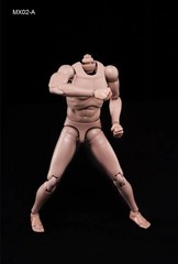 MX02-A 1/6 Male Body Europe Skin Flexible Joint with Neck For 12” Head Sculpt