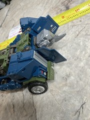 Transforming Toy Semi Truck Blue & Green #3 TRANSFORMER Warbotron Robot Off Road